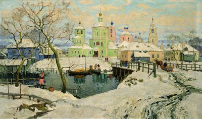 The Small Village Torzhok, 1917 by Konstantin Ivanovich Gorbatov